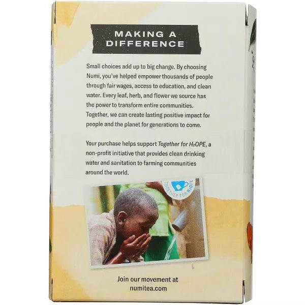 NUMI TEAS Turmeric Tea Golden Tonic 12 BAG