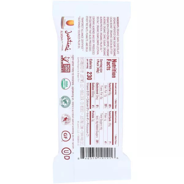 JUSTIN`S Dark Chocolate Almond 1.4 OZ