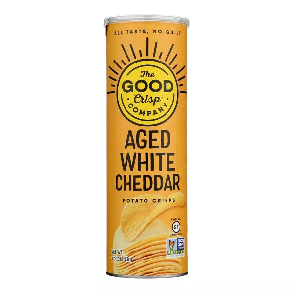 THE GOOD CRISP COMPANY Aged White Cheddar 5.6 OZ