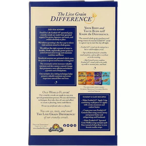 FOOD FOR LIFE Ezekiel 4:9 Golden Flax 6/16 OZ