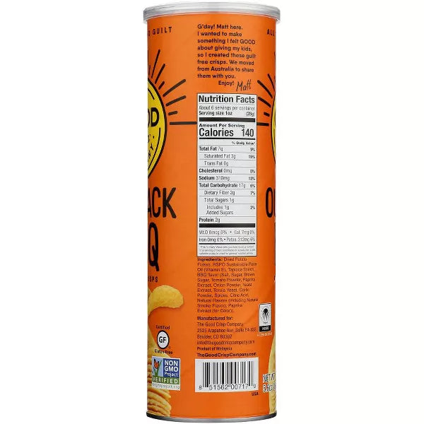 THE GOOD CRISP COMPANY Outback BBQ 5.6 OZ