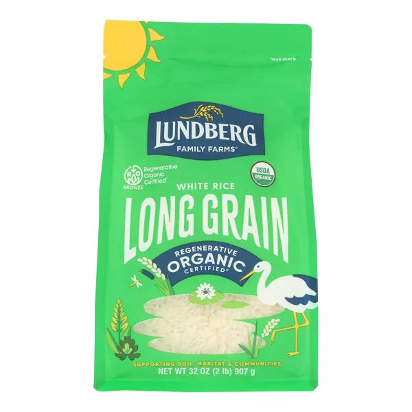 LUNDBERG FAMILY FARMS Rice, Long Grain, White 2 LB