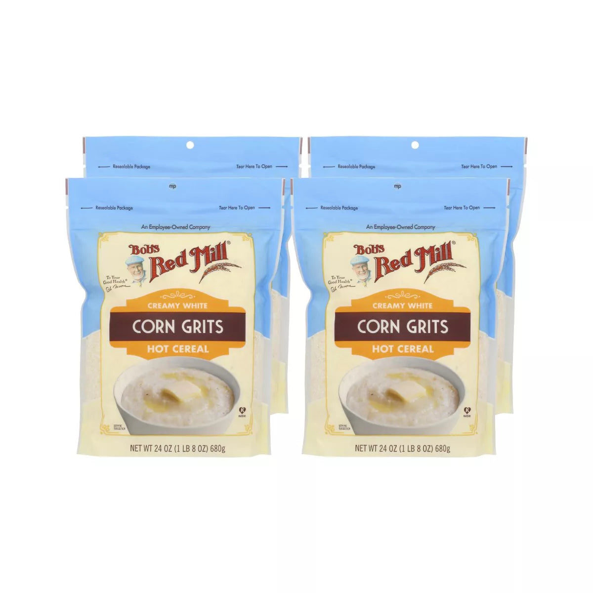 BOB`S RED MILL Grits, White Corn 24 OZ