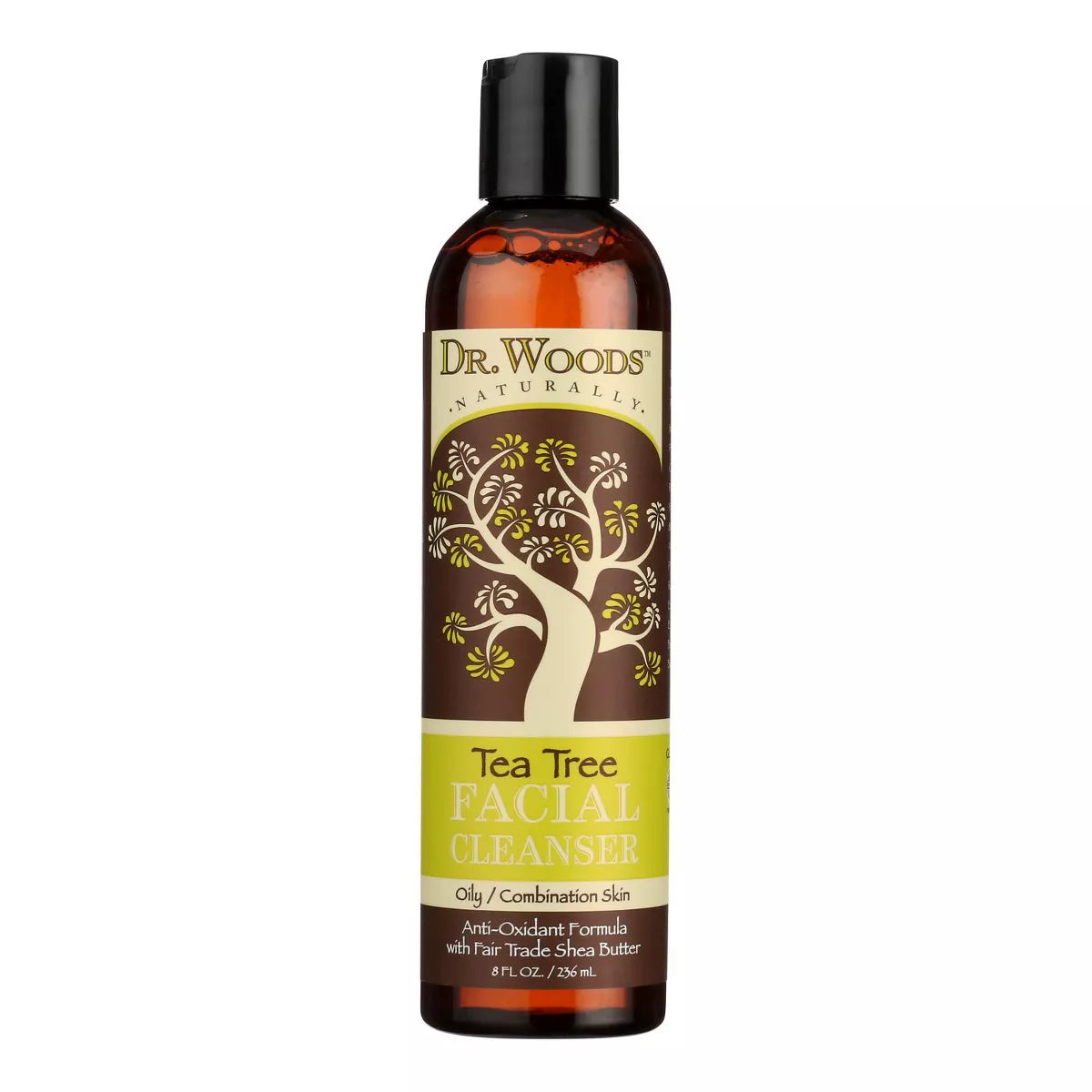 DR. WOODS TEA TREE FACIAL CLEASNER W/SHEA BUTTER 8OZ