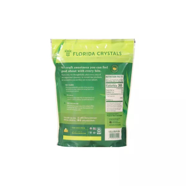 FLORIDA CRYSTALS Organic Cane, Bag 2 LB