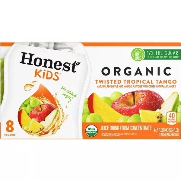 HONEST KIDS Jce Drnk,Twist Tropical Punch 6.75 OZ