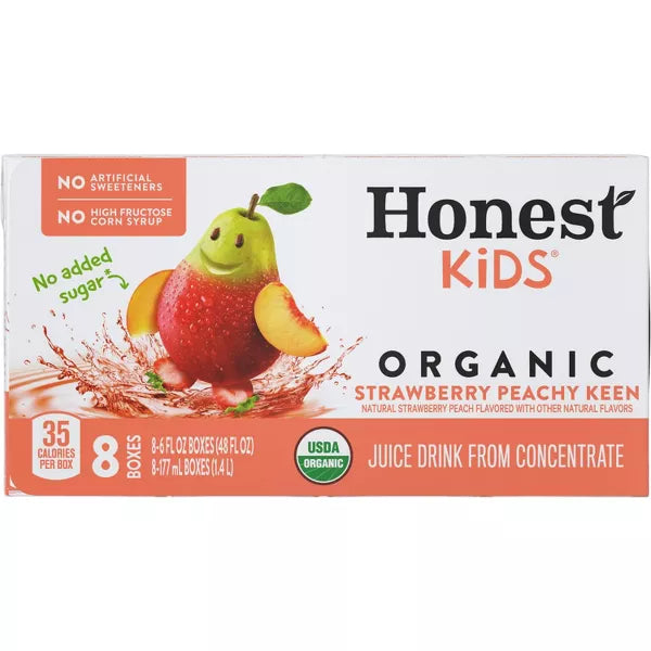 HONEST KIDS Strawberry Peach 6 OZ