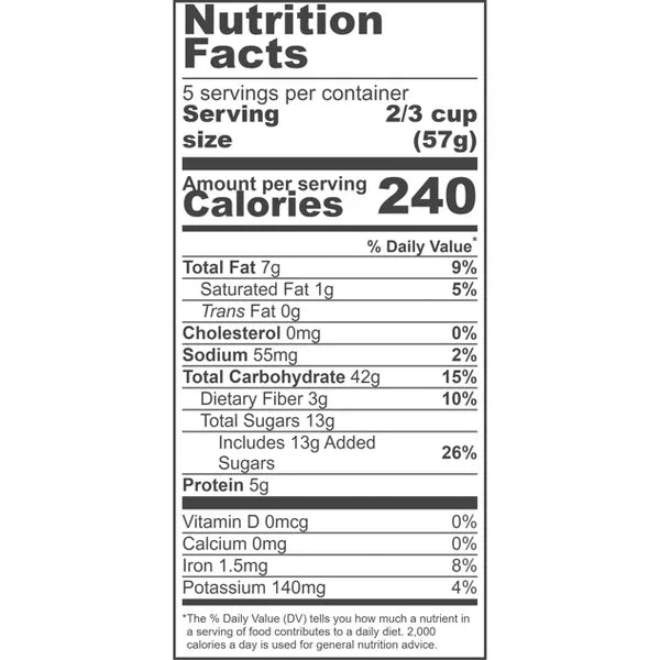 CASCADIAN FARM French Vanilla Almond Granola 11 OZ