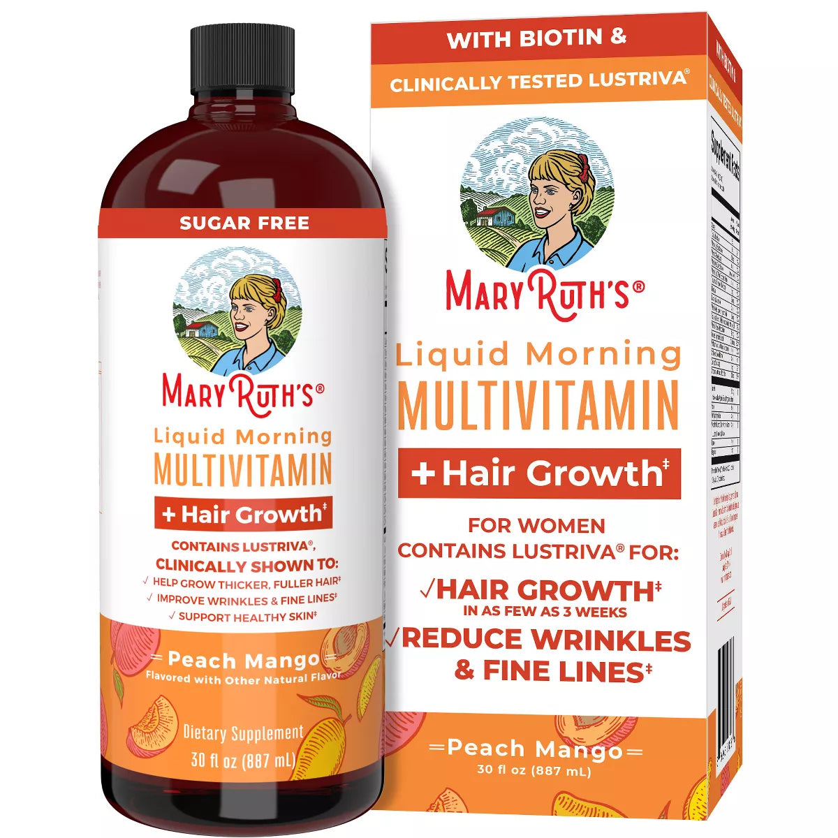 MaryRuth's Liquid Morning Multivitamin + Hair Growth (30 oz)