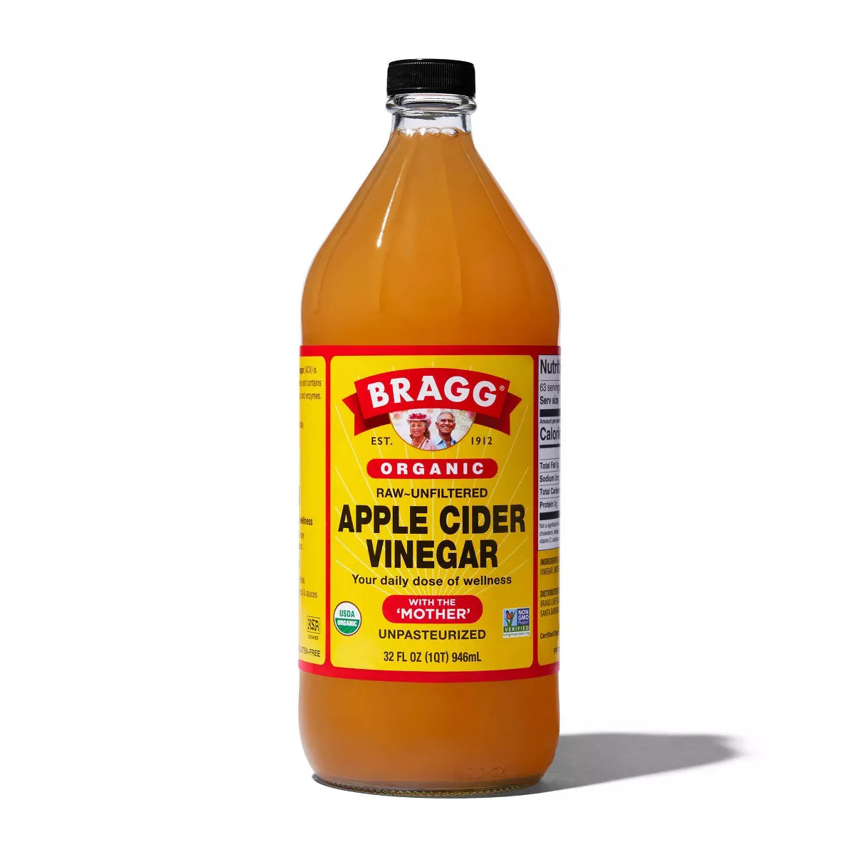 BRAGG Apple Vinegar, Unfiltered 32 OZ