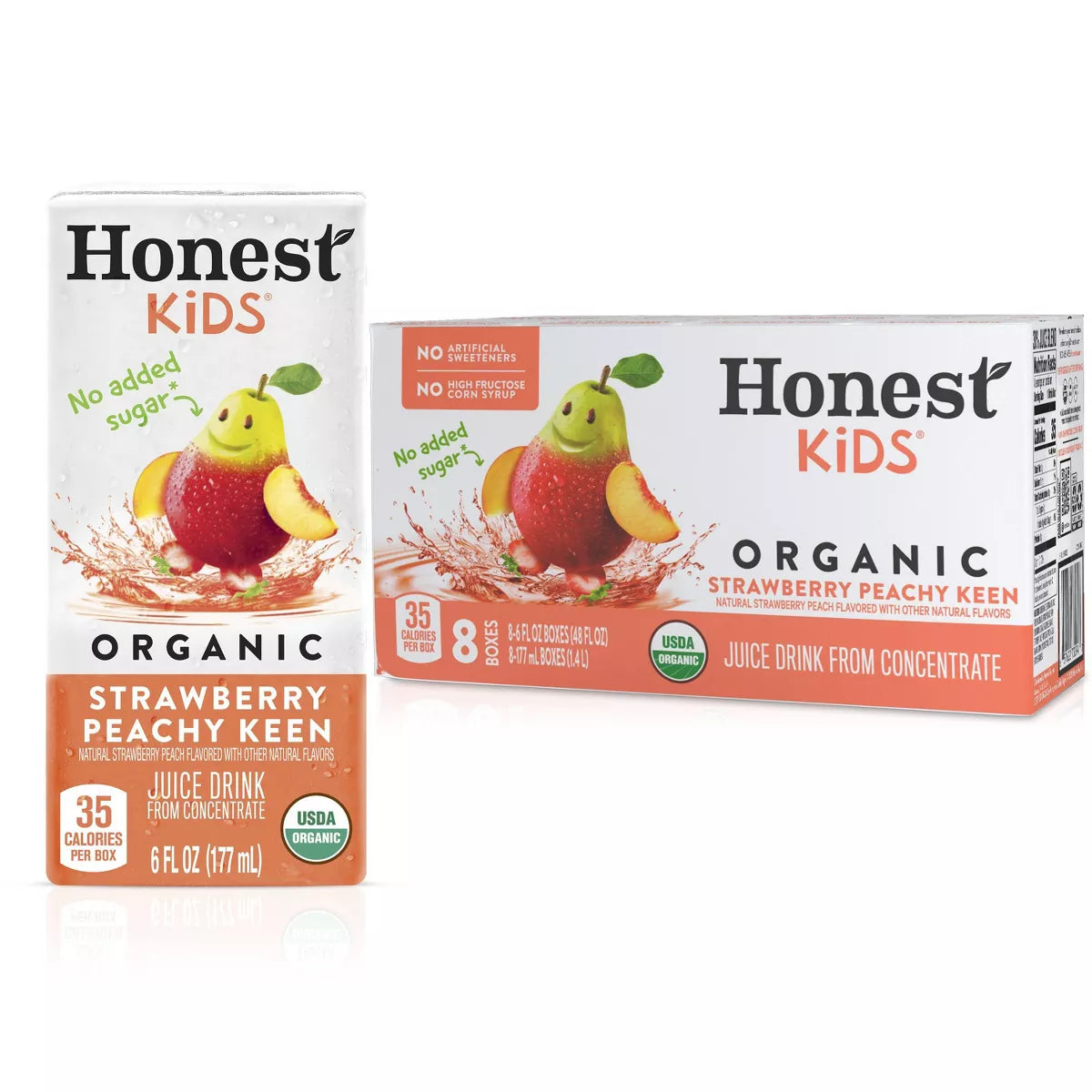 HONEST KIDS Strawberry Peach 6 OZ