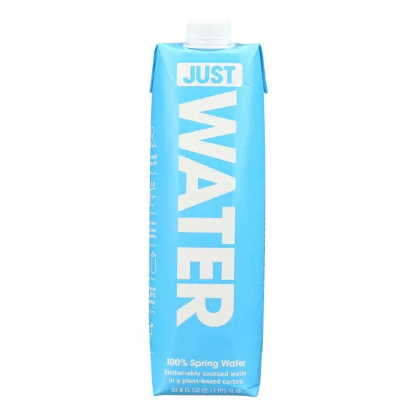 JUST WATER Water, 100% Spring 1 Liter 33.8OZ