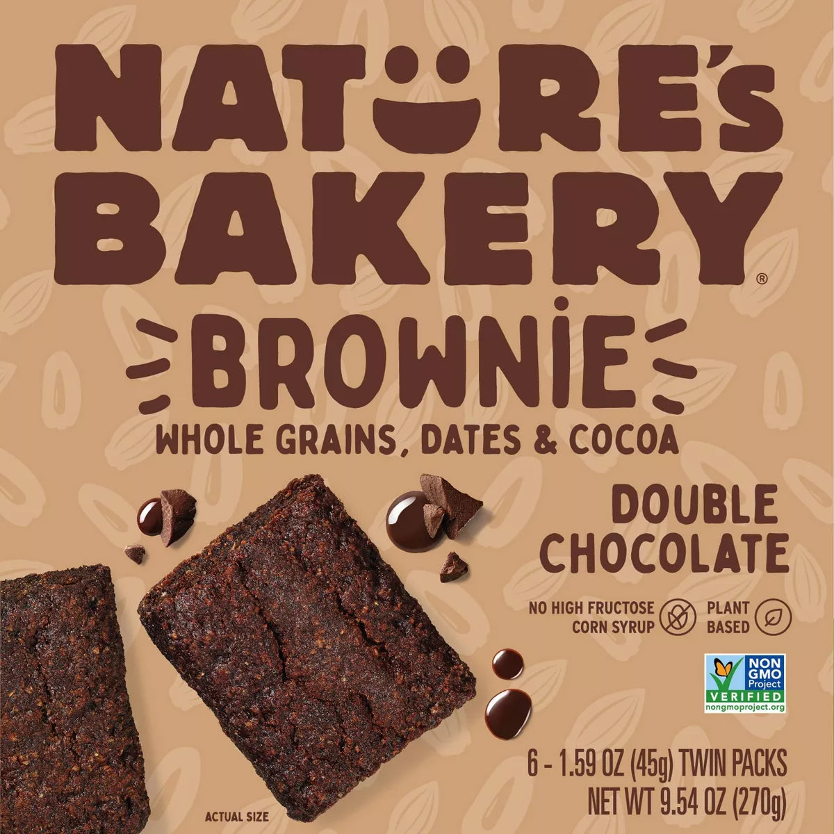 NATURE`S BAKERY Double Chocolate 9.54 OZ 6 pack
