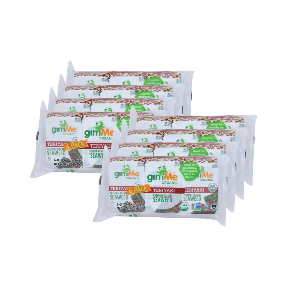 GIMME Teriyaki Seaweed 6 pack .17 OZ each