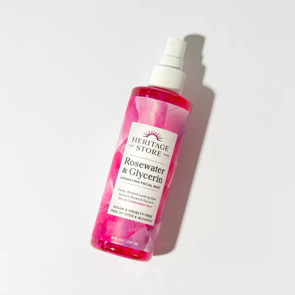 Heritage Store Rosewater & Glycerin Mist 8floz