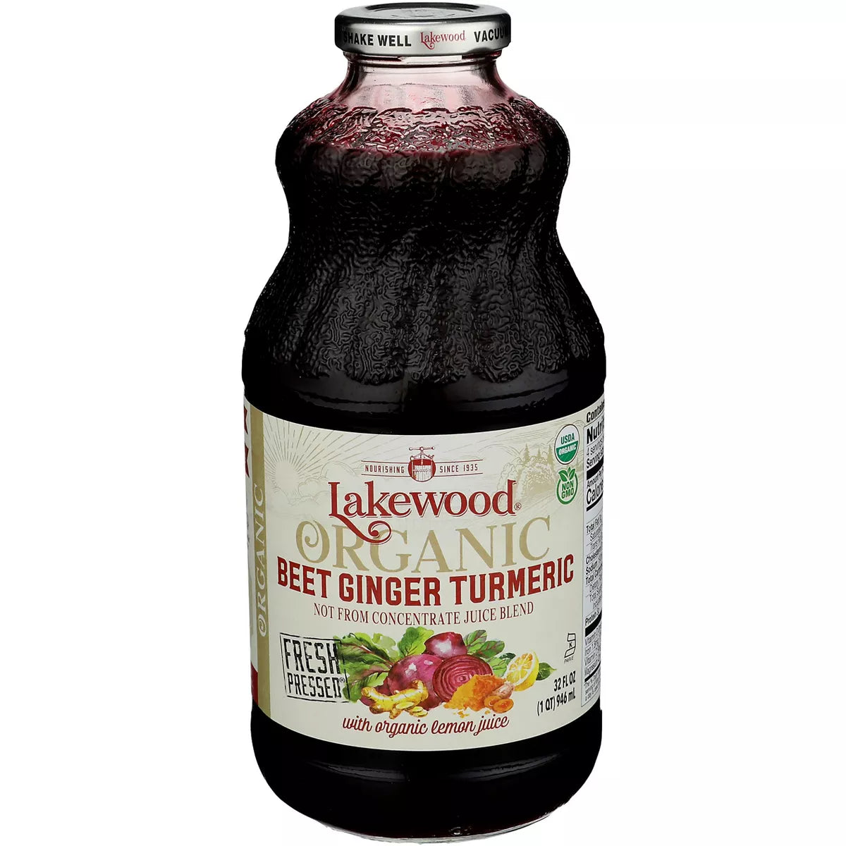 LAKEWOOD Beet Ginger Tumeric w/Lemon 32 OZ