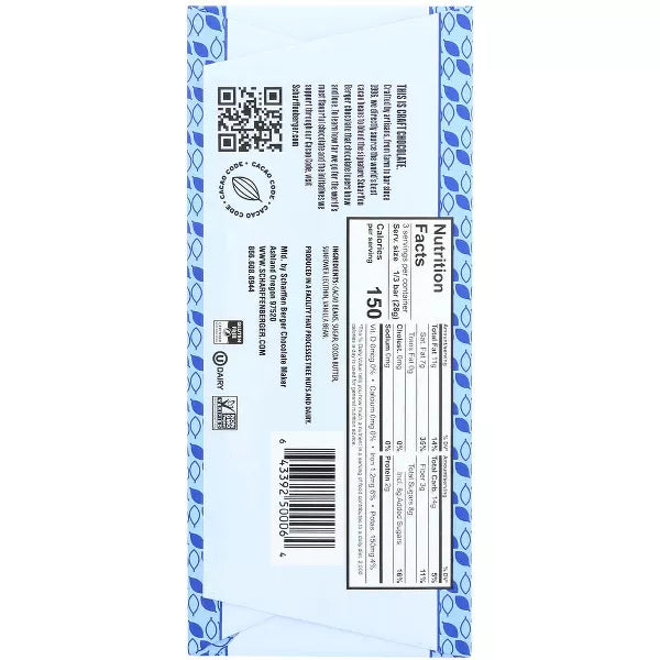 SCHARFFEN BERGER Bittersweet Chocolate 3 OZ