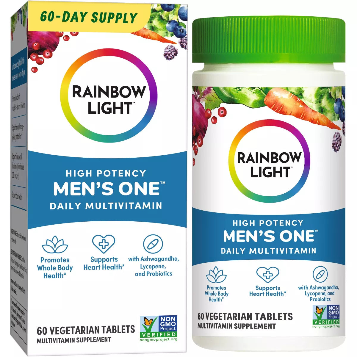 Rainbow Light HIGH POTENCY MEN’S ONE 50+ DAILY MULTIVITAMIN 60CT