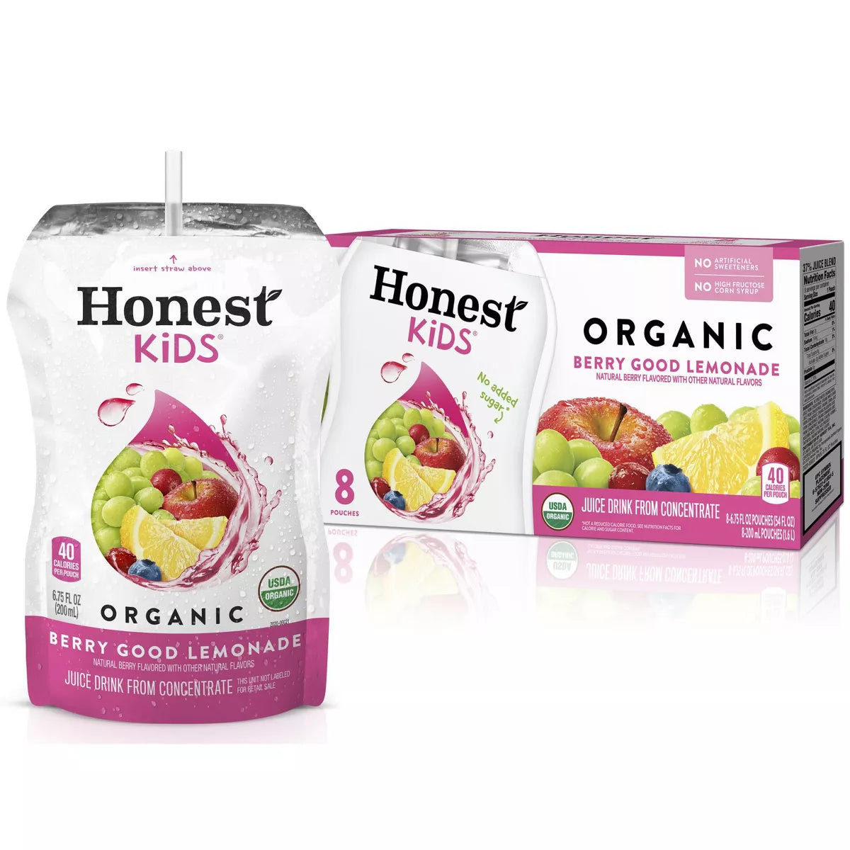 HONEST KIDS Berry Berry Good Lemonade 6.75 OZ