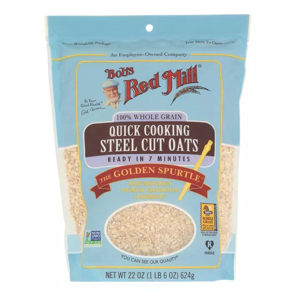 BOB`S RED MILL Quick Cooking Steel Cut Oats 22 OZ
