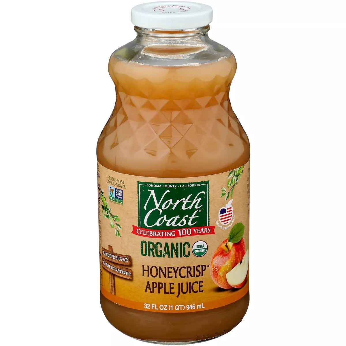 NORTH COAST Apple Juice, Honey Crisp 32 OZ