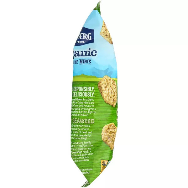 LUNDBERG FAMILY FARMS Ginger Seaweed Mini Rice Cakes 5 OZ