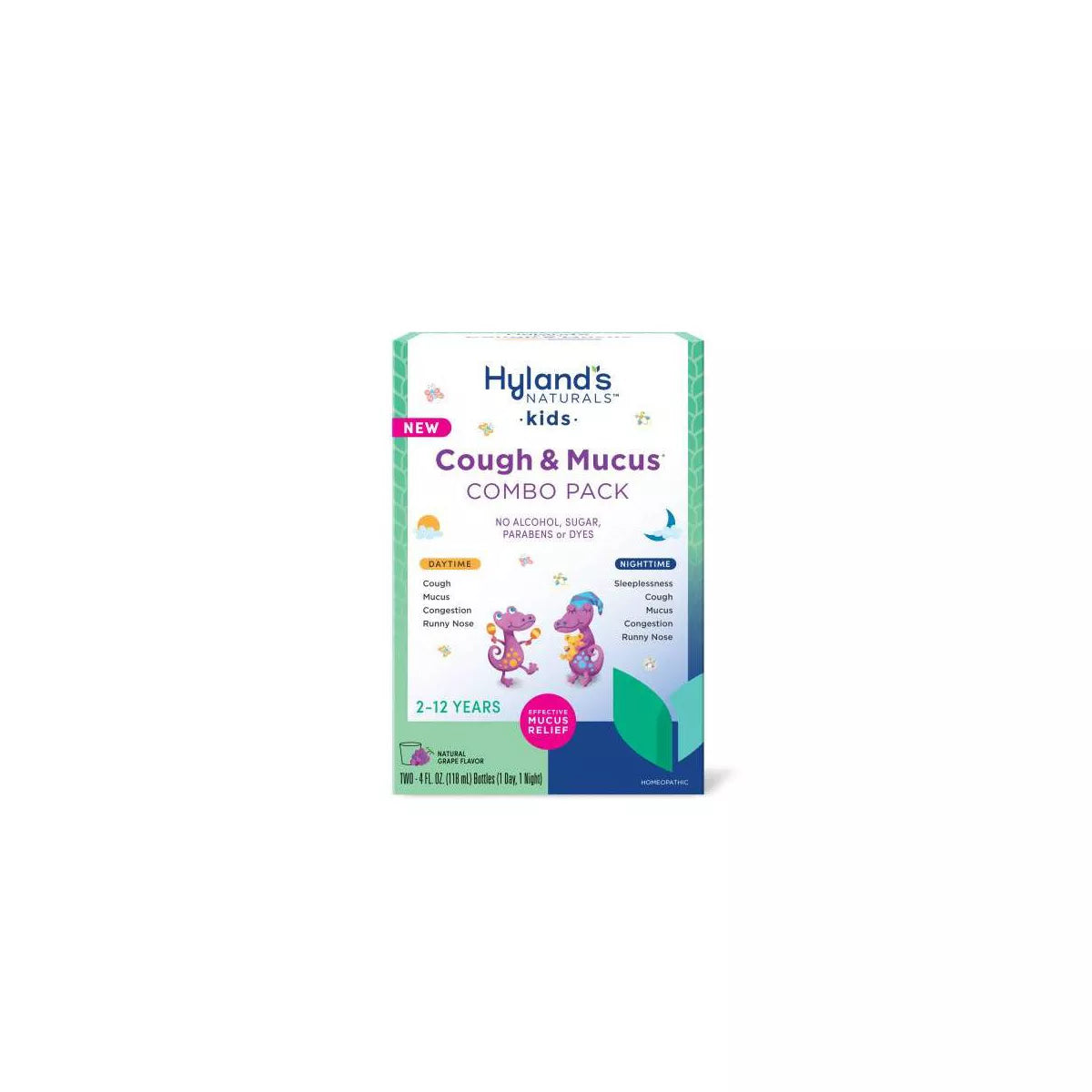 HYLAND'S KIDS COUGH & MUCUS DAY & NIGHT COMBO PACK 8OZ