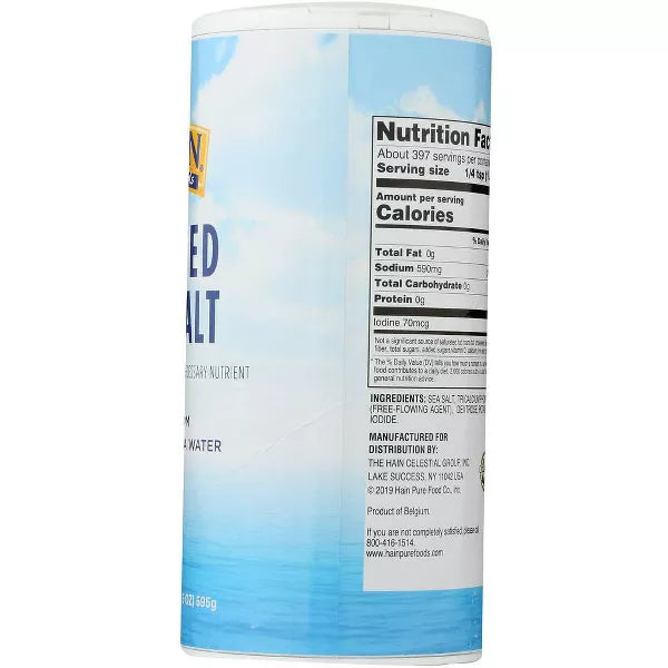 HAIN Sea Salt Iodized 21 OZ