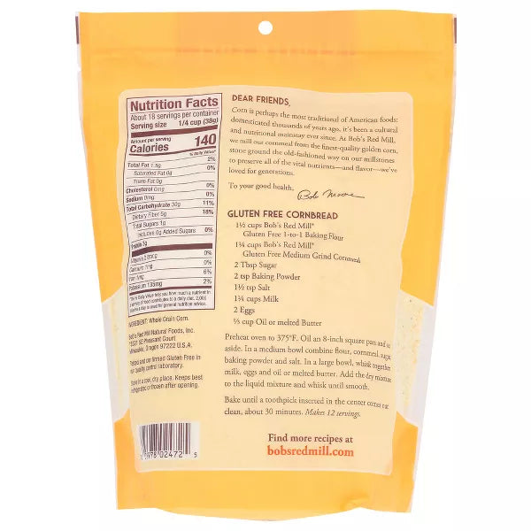 BOB`S RED MILL Corn Meal, GF 24 OZ