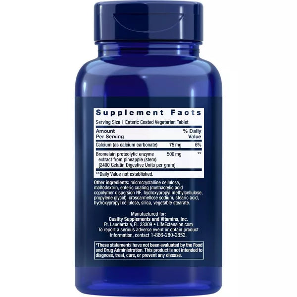 Bromelain Specially-Coated 500 mg 60 Enteric Coated Tablets