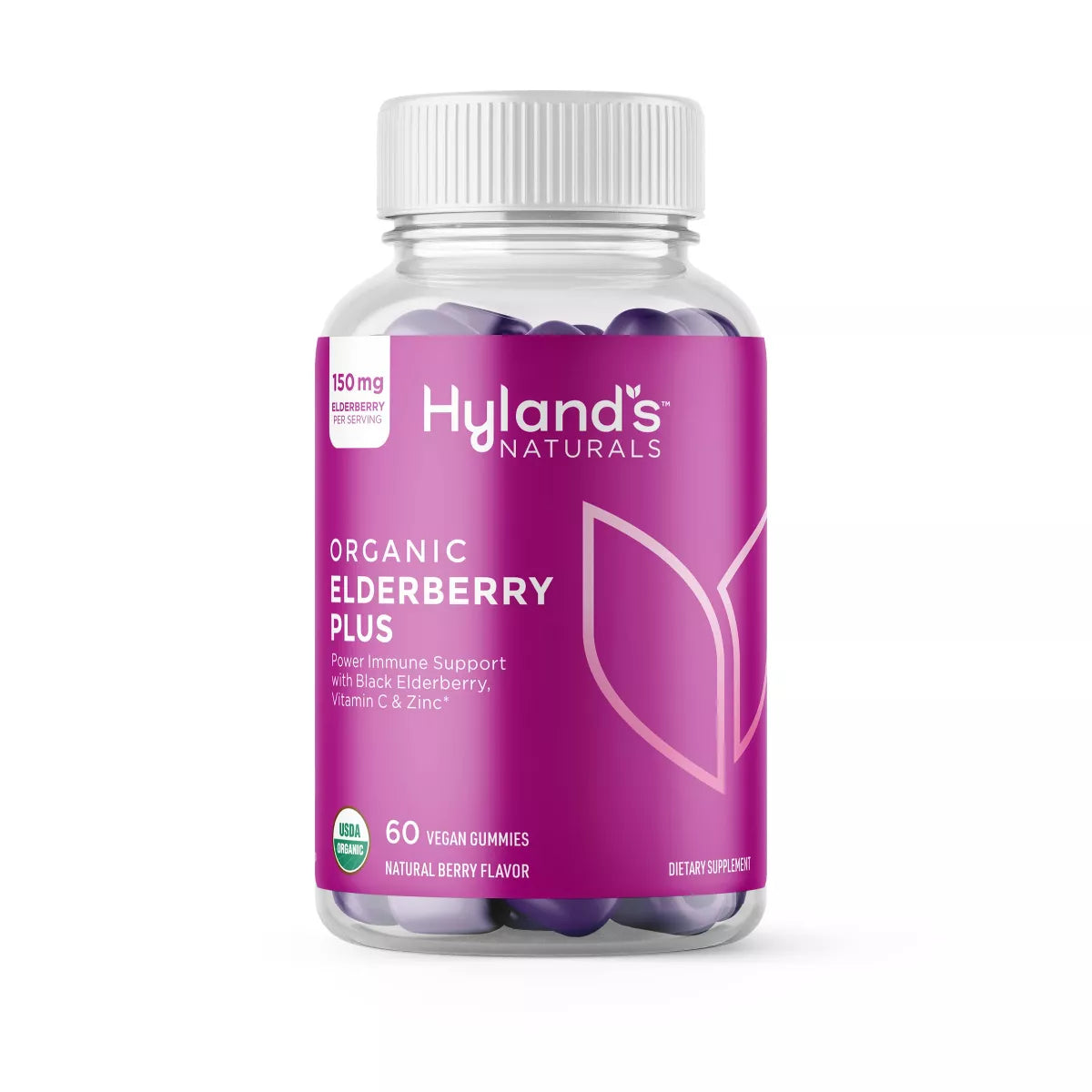 HYLANDS ORGANIC ELDERBERRY GUMMIES 60CT