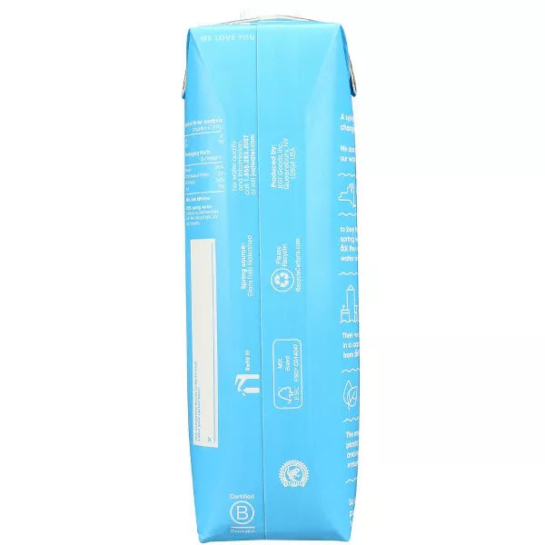 JUST WATER Water, 100% Spring 1 Liter 33.8OZ