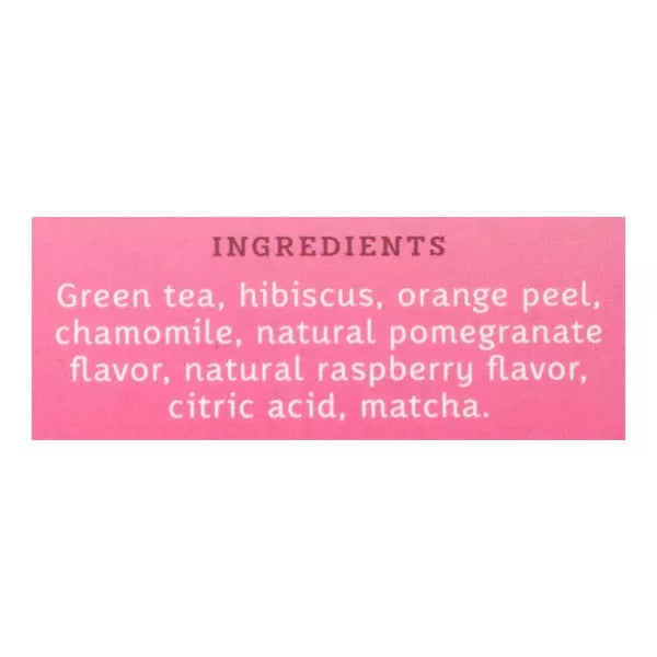 STASH TEA Pomegranate Raspberry with Matcha Tea 18 BAG