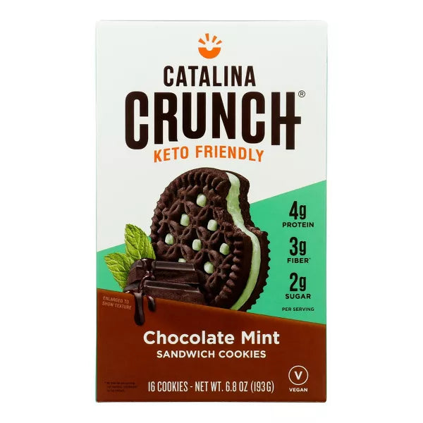 CATALINA CRUNCH Chocolate Mint Sandwich Cookies 6.8 OZ