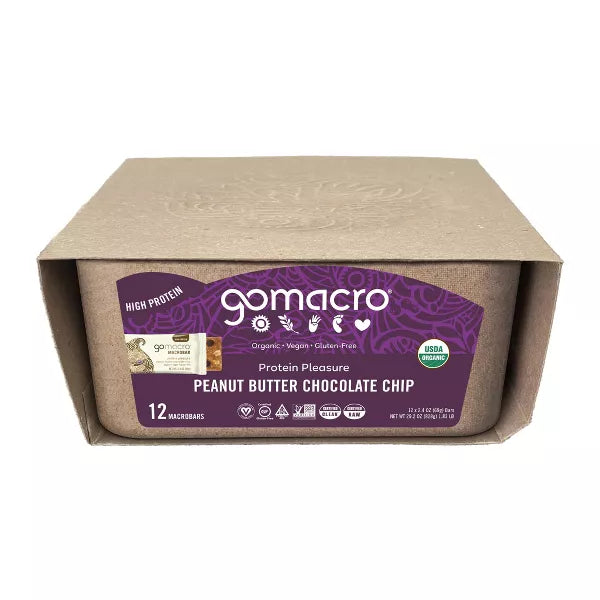 GOMACRO Peanut Butter Chocolate Chip 2.5 OZ