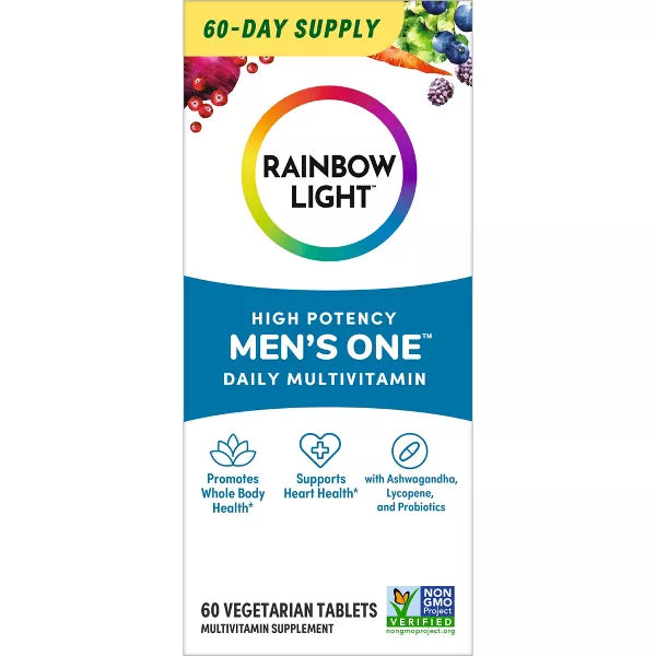 Rainbow Light HIGH POTENCY MEN’S ONE 50+ DAILY MULTIVITAMIN 60CT