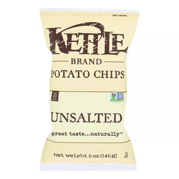 KETTLE BRAND Original, Unsalted 5 OZ