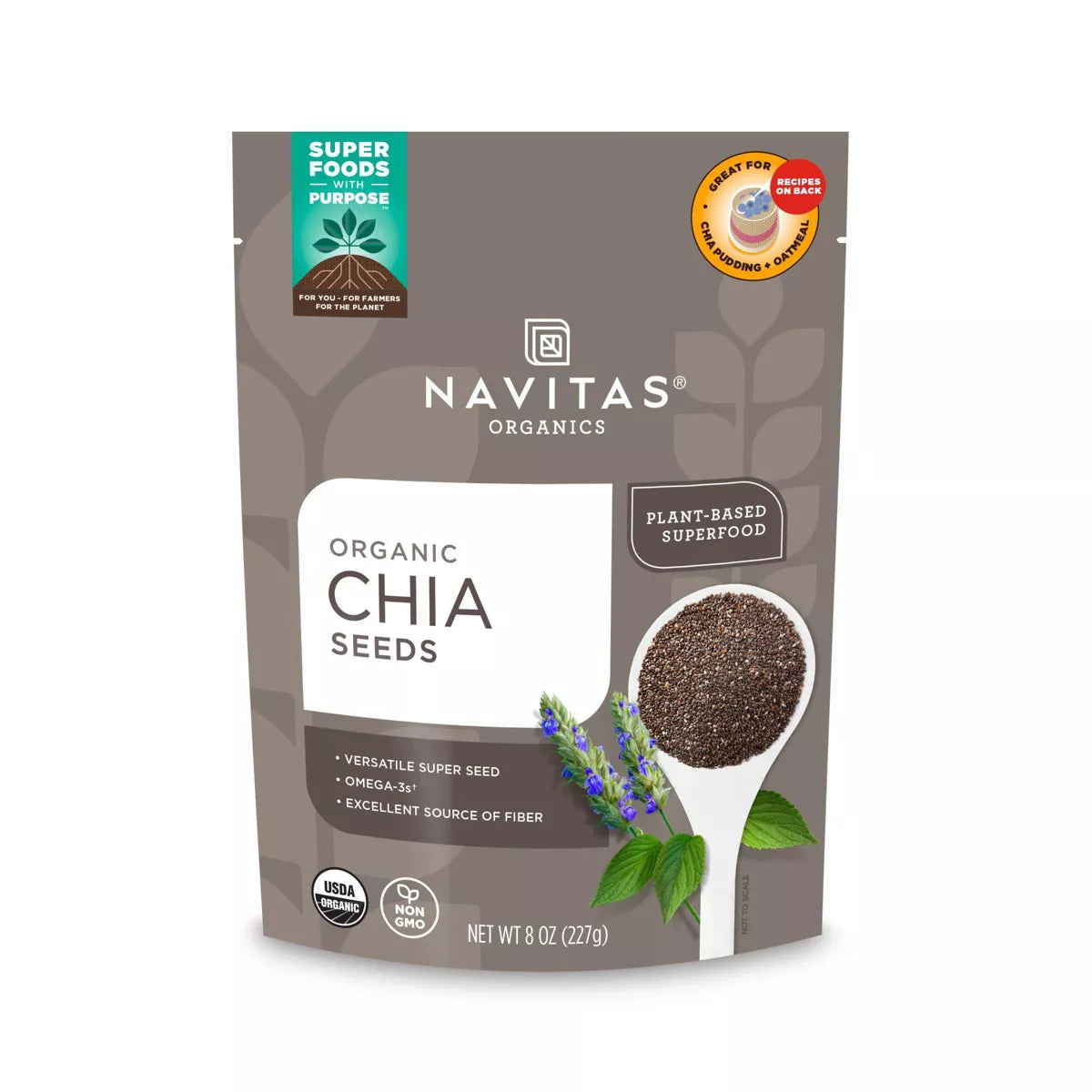 NAVITAS ORGANICS Chia Seeds 8 OZ