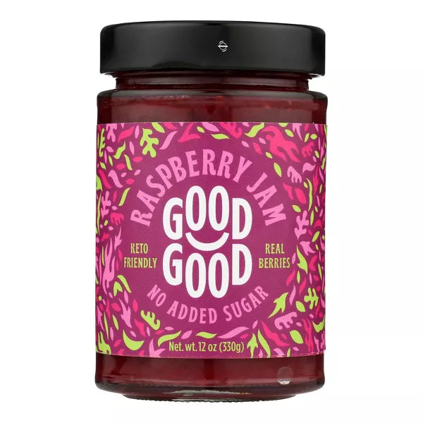 GOOD GOOD Jam Raspberry No Sugar 12 OZ