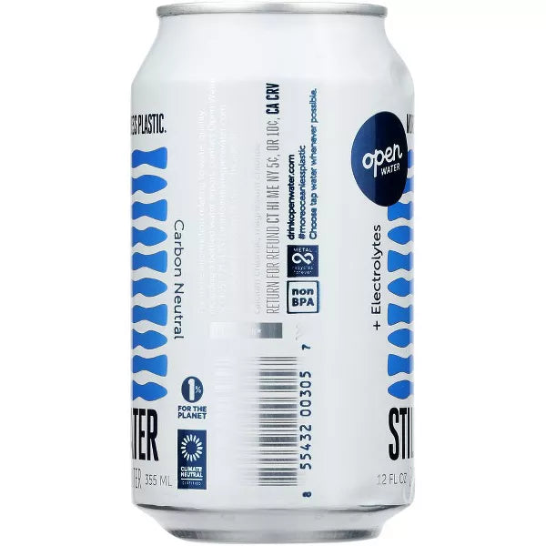 OPEN WATER Aluminum Can 12 OZ