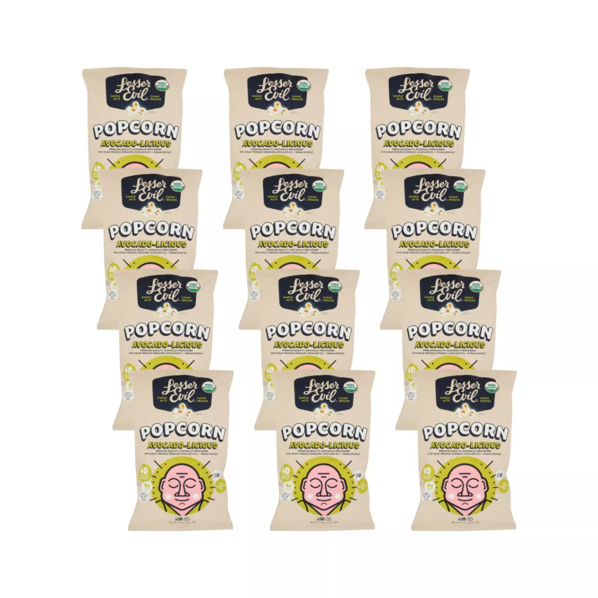 LESSER EVIL Avocado-Licious 12/4.6 OZ