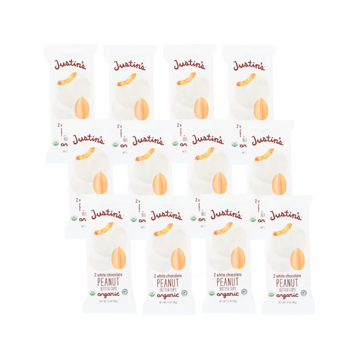 JUSTIN`S White Chocolate 1.4 OZ