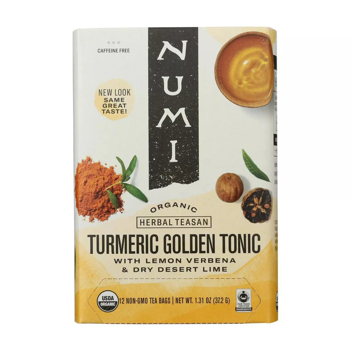 NUMI TEAS Turmeric Tea Golden Tonic 12 BAG