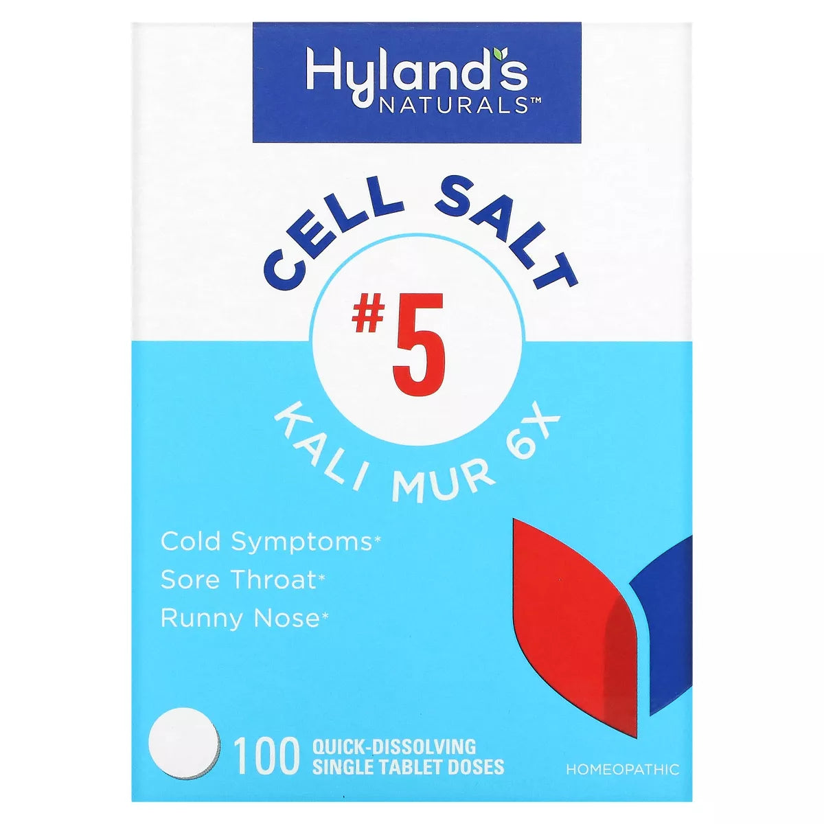 Hyland's Kali Muriaticum Cell Salts 6X, 100 Tablets
