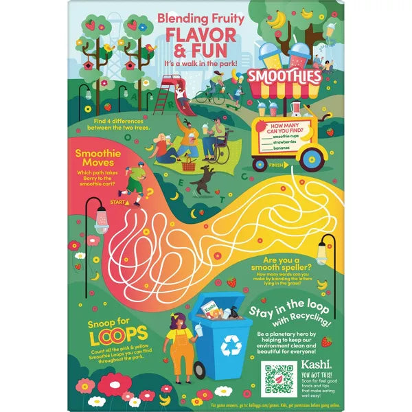 KASHI Strawberry Banana Smoothie Loop 10 OZ