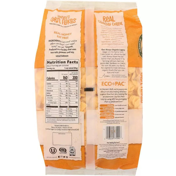 NATURE`S PATH Honey`d Corn Flakes 26.4 OZ