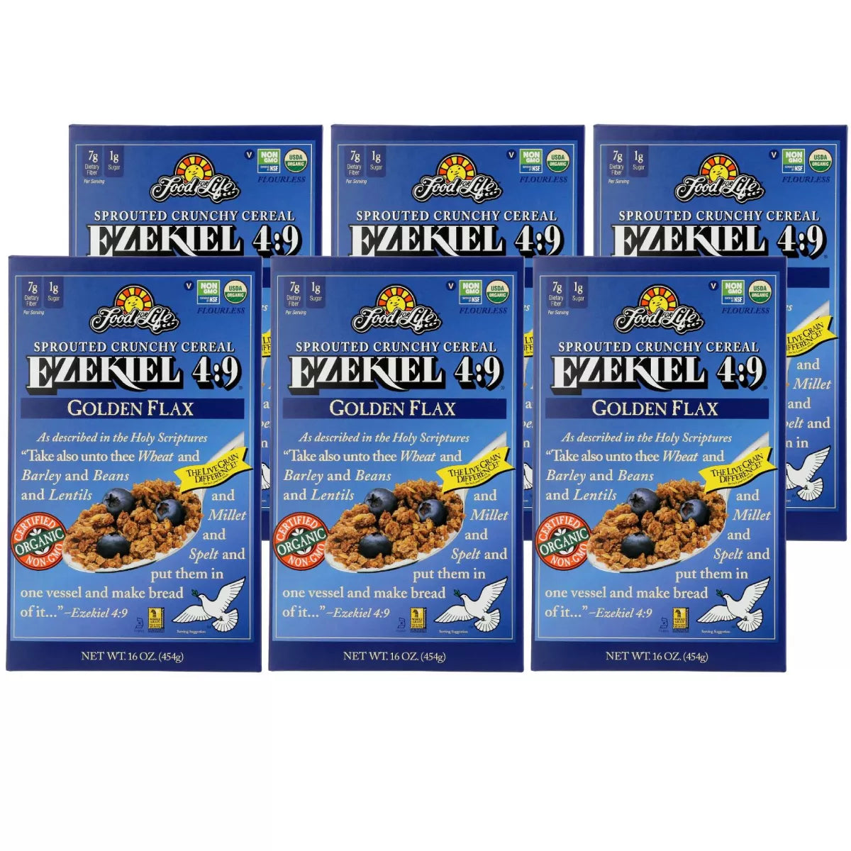 FOOD FOR LIFE Ezekiel 4:9 Golden Flax 6/16 OZ