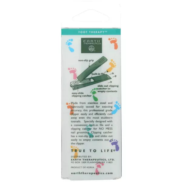 EARTH THERAPEUTICS TOENAIL CLIPPERS W/CATCHER 1PC