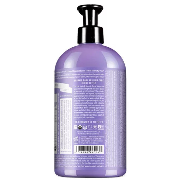 DR. BRONNER'S MAGIC SOAPS ORGANIC BODY SOAP LAVENDER 24OZ