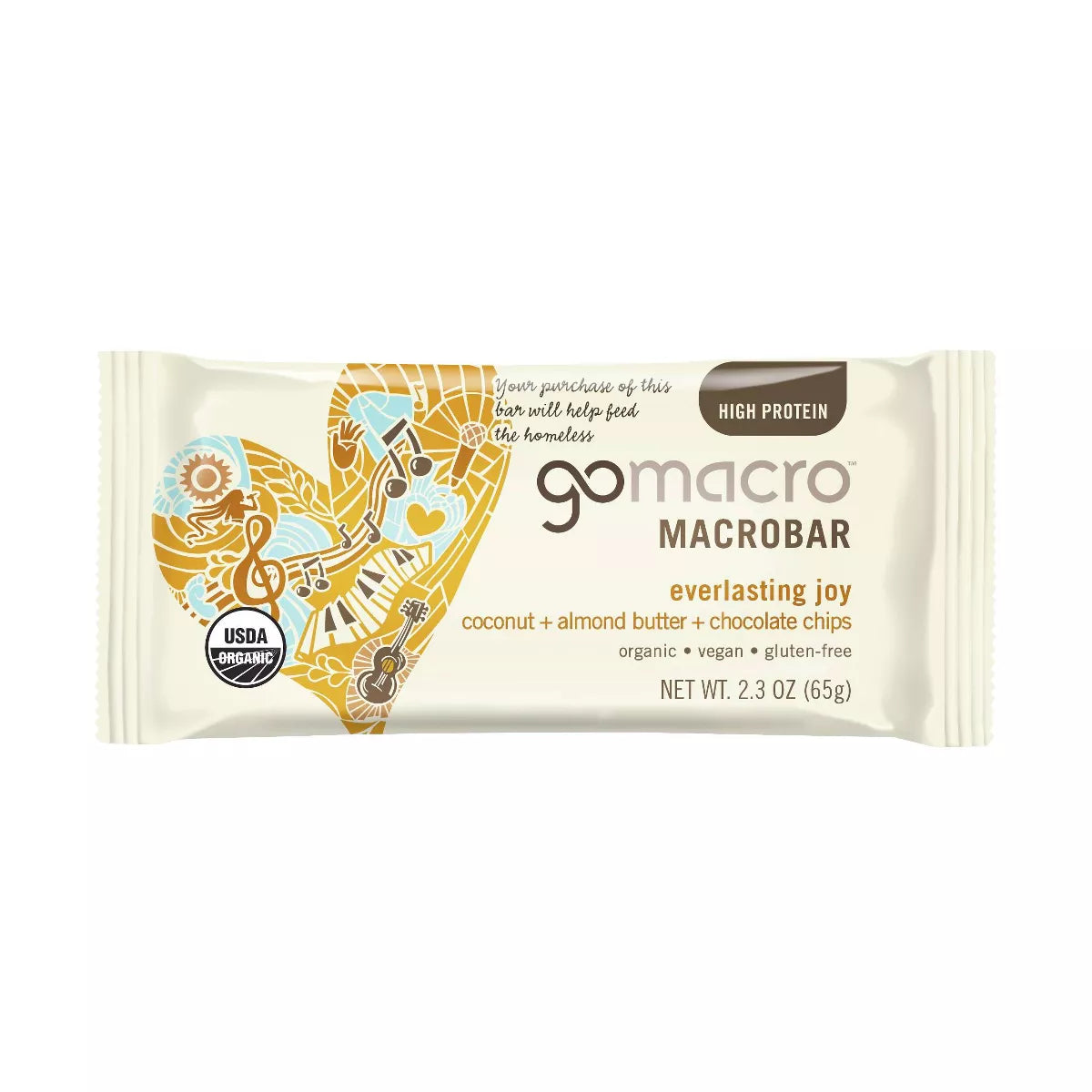 GOMACRO Coconut+Almond Butter+Choc Chip 2.3 OZ